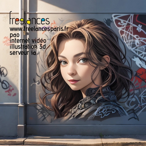 Pao mise en page internet vidéo illustration 3d serveur IA générative AI freelance paris studio de création magazines Y4QGQYN0